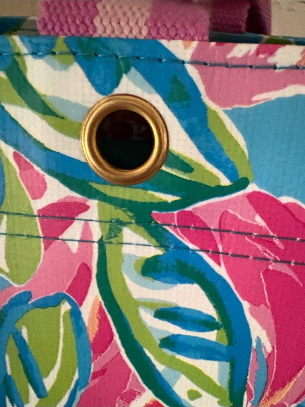 Lilly Pulitzer Pink and Blue Floral Tote